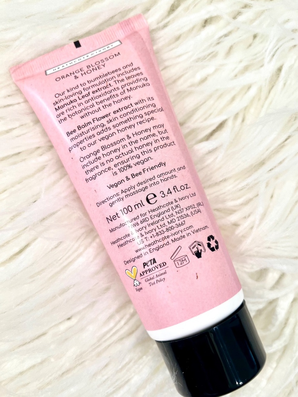 Heathcote & Ivory "Busy Bees Vegan Orange Blossom & Honey Hand Cream” NWT - Picture 2 of 8